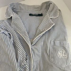 Lauren Ralph Lauren Classic Cotton Bermuda Pyjama Set Gr. XL blau gestreift - Bild 1 von 12