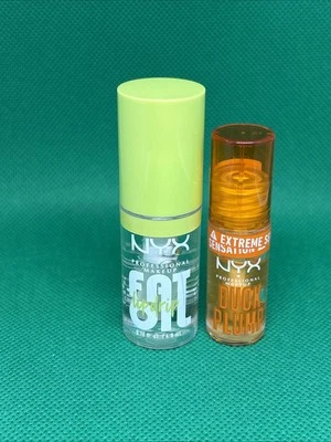 NYX Fat Oil Lip Drip Lip Gloss My Main (.16oz) & Duck Plump (.09oz) NWOB - Image 1 of 3