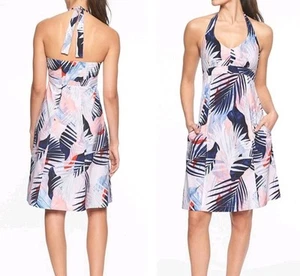 Athleta Pack Everywhere Halter Dress, Size 4, Tropical Print - Picture 1 of 7