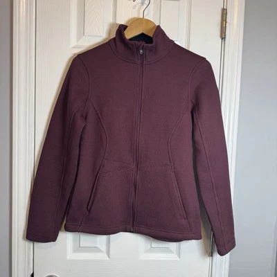 Женский пуловер Spyder Endure средний размер с карманами на молнии бордовый б/у в отличном состоянии - Изображение 1 из 4