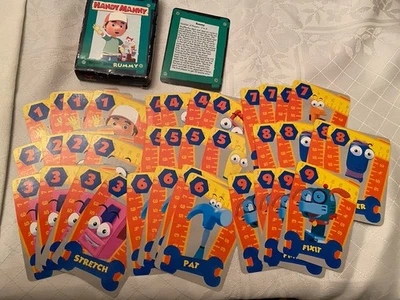 36 cartas vintage HANDY MANNY taller de reparación Rummy Cardinal/Disney + reglas completas Foto 1 de 3