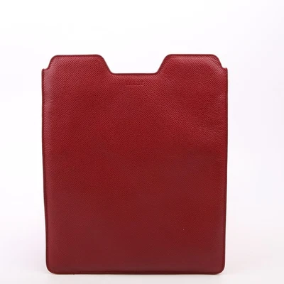 Funda para iPad Bally Suiza de cuero rojo Foto 1 de 4