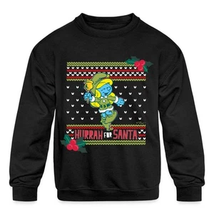 The Smurfs Smurfette 'Hurrah for Santa' Christmas Kids' Crewneck Sweatshirt - Picture 1 of 7