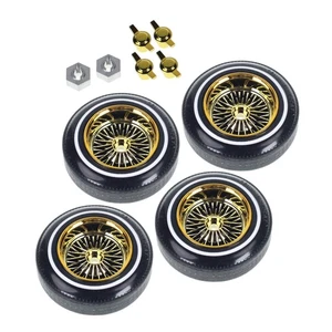 Redcat Racing RER33013 Gold Wheel & Tire w/ Center Knockoff w/ Silver Wheel Hex - Picture 1 of 1