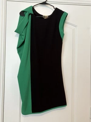 Lanvin Paris Women’s dress size medium green And black - Image 1 of 4