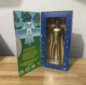 GORT The Day The Earth Stood Still Die-Cast Nickel-Plated Figur Rocket USA - Bild 1 von 4