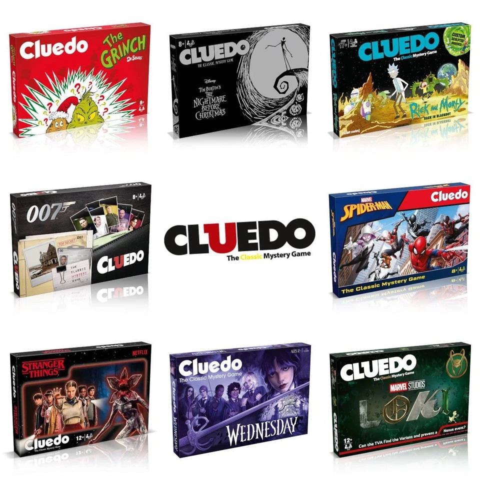 Cluedo Mystery Board Games | Grinch, Loki, Bond & More | Family Fun - Image 1 of 1