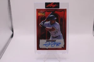 2025 Leaf Metal Hot Box Frank Thomas Red Auto /13 – White Sox Legend! - Picture 1 of 2