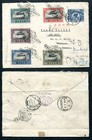 1931 China Mixed stamps on E.A.C. Reg. 1st Flight cover - Shanghai to Nanking
