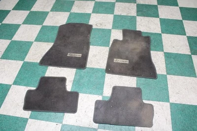 *FADED* 06-13 IS250 Black Carpeted Front Rear LH RH Interior Floor Mats Set 4x Foto 1 de 4