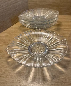 Vintage Anchor Hocking Glass Clear Tab Handled Old Cafe 8.75" Candy/Candle Dish  - Picture 1 of 11