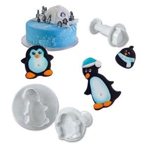 Set 3 Kolben Pinguine Kuchen Design HÄMMERT - Auswurfform Gebäck - Bild 1 von 4
