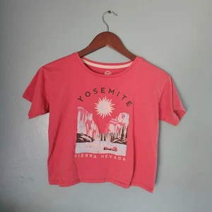 Wonder Nation Girl XL Yosemite Mid Rise Pink Graphic Tshirt (Suitable For Adult) - Picture 1 of 5