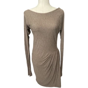 Rebecca Taylor Bodycon-Kleid Jersey Strick taupe S - Bild 1 von 8
