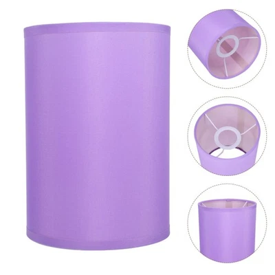  Modern Fabric Lampshade: Cloth Drum Lamp Shape 5.5" Tops x 5.5" Bottom x 8" - Image 1 of 4