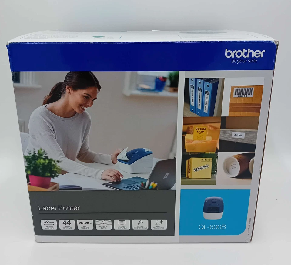 Impresora de etiquetas Brother QL600B 176 mm/seg. - Imagen 1 de 4