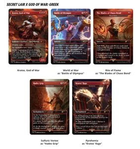 🔥 MTG Secret Lair PRESALE FOIL God of War: Greek SEE FEEDBACK🔥 - Picture 1 of 1