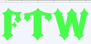 FTW F#ck the World Vinyl Sticker Decal Outlaw Biker Car Truck fits Ford Dodge VW - Picture 1 of 5