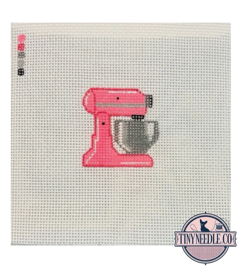 Hand Painted Kitchen Aid Needle Point. Canvas Is 6”x6”. It Is 2”x1.5” Finished - Image 1 of 1