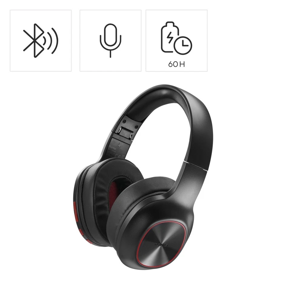 Hama Over Ear Kopfhörer Bluetooth Stereo Headset Kabellos faltbar Bass Boost SW - Bild 1 von 4