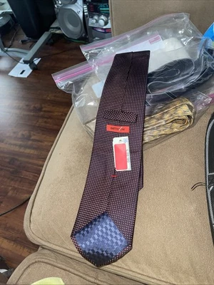 Corbata de cuello Battistoni azul marino para hombre rara nueva con etiquetas Foto 1 de 4