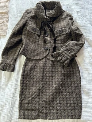 Musee D’Uji Womens Vintage Houndstooth Suit Dress Japan Size 38. US Size 8 - Image 1 of 4