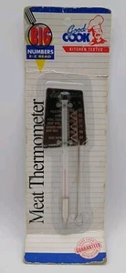 Vintage NOS Good Cook Big Numbers E-Z Read Chef's Meat Thermometer In Packaging - Picture 1 of 6