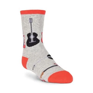 K.Bell Boy's Guitars Crew Socks Fits Shoe Size 10-13 Cool Boy's Free Shipping - Picture 1 of 5