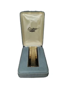 VTG Zippo Contempo Butane Lighter - Gold tone Finish with Original case UNTESTED - Picture 1 of 6