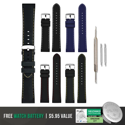 Morellato Carezza Silicone Watch Band - RUBBER Collection + Bonus Battery Foto 1 de 4
