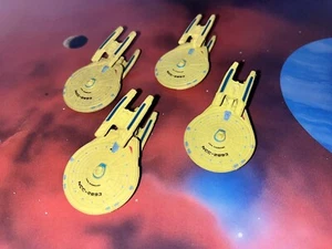 Star Trek Micro Machines Lot USS Stargazer X4 Space Ship Wars Federation Fleet - Picture 1 of 1