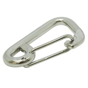 Mosquetón gancho resorte seguridad acero inoxidable clip marino barco elección buceo, 4" - Imagen 1 de 1