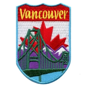 Vancouver Aufnäher (3") Bügelbild Abzeichen Reise Kanada Souvenir Tourist Emb... - Bild 1 von 3