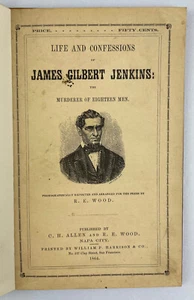 Life and Confessions of James Gilbert Jenkins, 1864, 1st Ed., VG - Picture 1 of 8