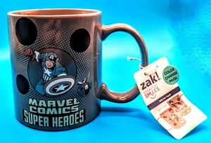 MARVEL COMICS SUPER HEROES Hot Color Changing - 21oz Mug By: ZAK (New With Tags) - Picture 1 of 8