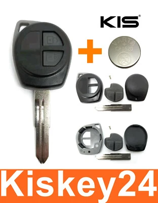 2T Ersatz Schlüssel Gehäuse für Nissan Pixo Suzuki Swift Alto Grand + Batterie