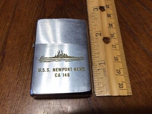 Vintage Zippo Lighter 1963 U.S.S. Newport News CA148 - Picture 1 of 7