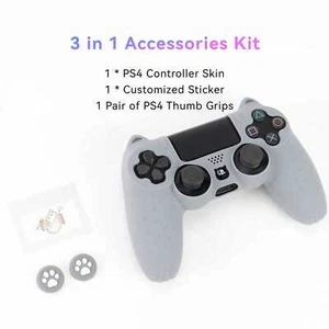 CatPaw Silicone Rubber Skin Case Gel Cover Grip for Game 4 PS4 Controller - Picture 1 of 7