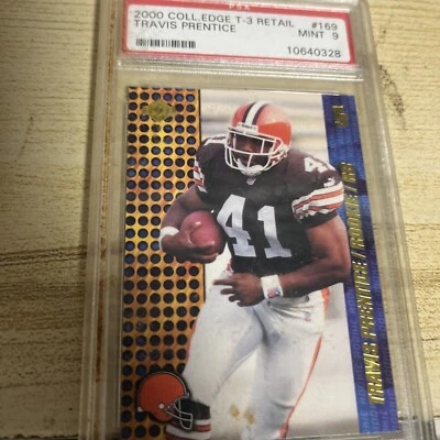 2000 Coll. Edge T-3 Retail #169 TRAVIS PRENTICE Rookie / RB Mint 9 PSA Sports - Image 1 of 4