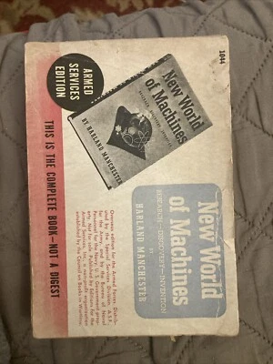 WW2 Vintage Pb,  New World Of Machines, Manchest, Armed Service Ed 1044, 1945, G - Imagem 1 de 4