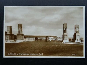 Scotland Aberbrothock ARBROATH Promenade Entrance c1934 RP Postcard by Valentine - Picture 1 of 2