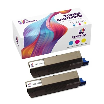 OKI Data Compatible Toner Cartridge for 44318604 C711DN C711DTN C711N Black 2 PK - Image 1 of 4