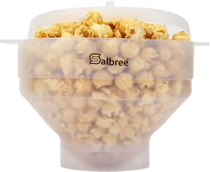 Original Salbree Transparent Silicon Microwave Popcorn Popper Collapsible Bowl - Picture 1 of 6