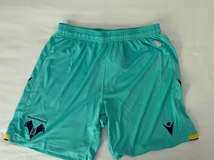 HELLAS VERONA Macron Pantalonci Shorts turquoise THIRD 2022/23 - M - Foto 1 di 5