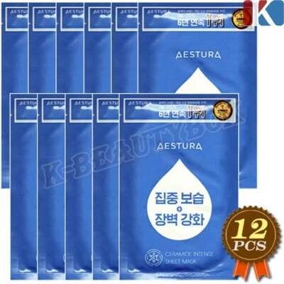 AESTURA Ceramide Intense Sheet Mask 25ml x 12pcs Moisturizer Facial Mask Sheets - Image 1 of 4