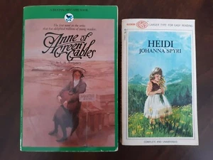 2 Bks - Anne of Green Gables - Montgomery and Heidi (Magnum easy eye) - Spyri - Imagen 1 de 12