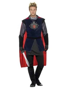 Adult King Arthur Medieval Legend Fancy Dress Party Costume - Picture 1 of 6