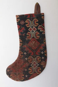 8X18 stocking,Handmade vintage Stocking,Antique rug stocking,decorative stocking - Picture 1 of 6