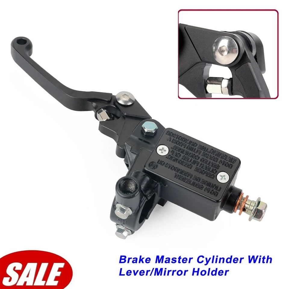 Cilindro maestro de freno con soporte de palanca/espejo para Suzuki RMZ450Z RM85L DR250SE Foto 1 de 4