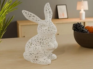 3D Druck Voronoi Stil Osterhase - Hase Babyzimmer Dekoration - Bild 1 von 1